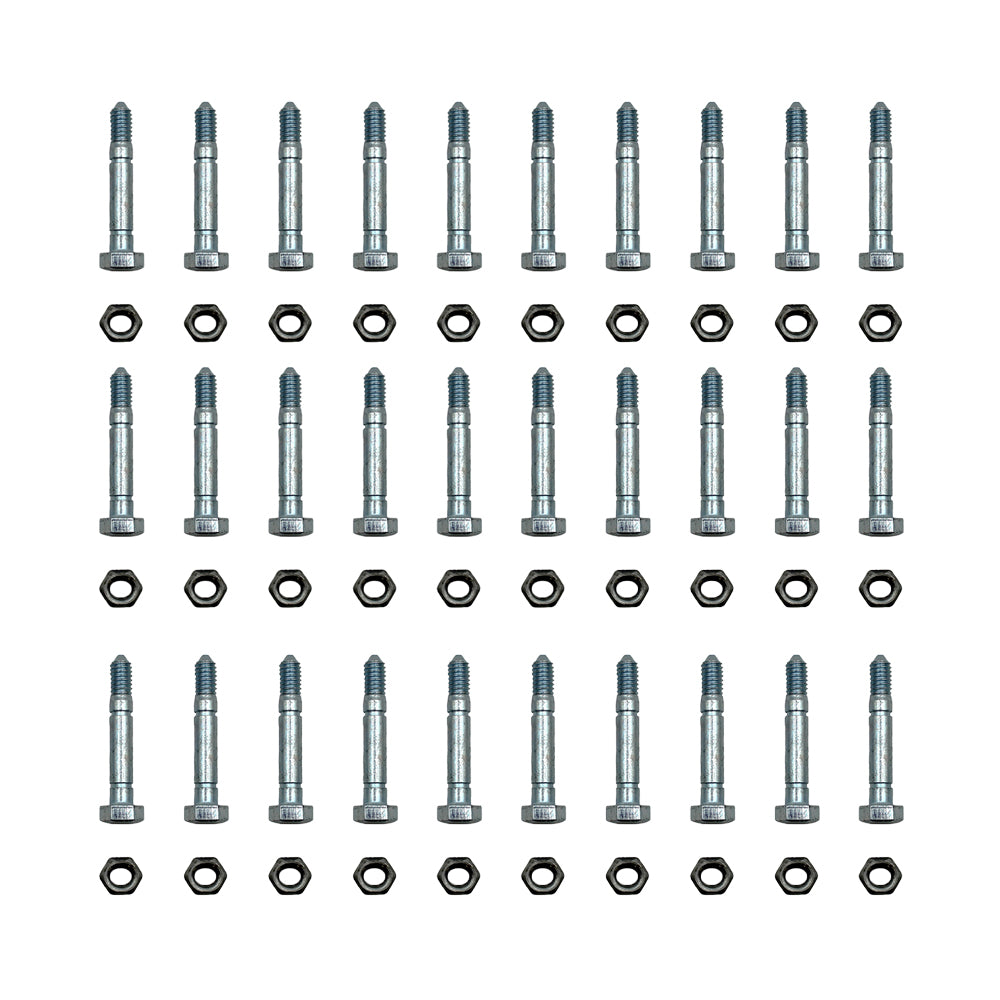 Qty 30: 2-1/8" x 5/16" Shear Pin with Nut Fits Ariens Replaces 51001500