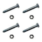 Qty 4: Shear Pin with Nut Fits Ariens Replaces 51001500