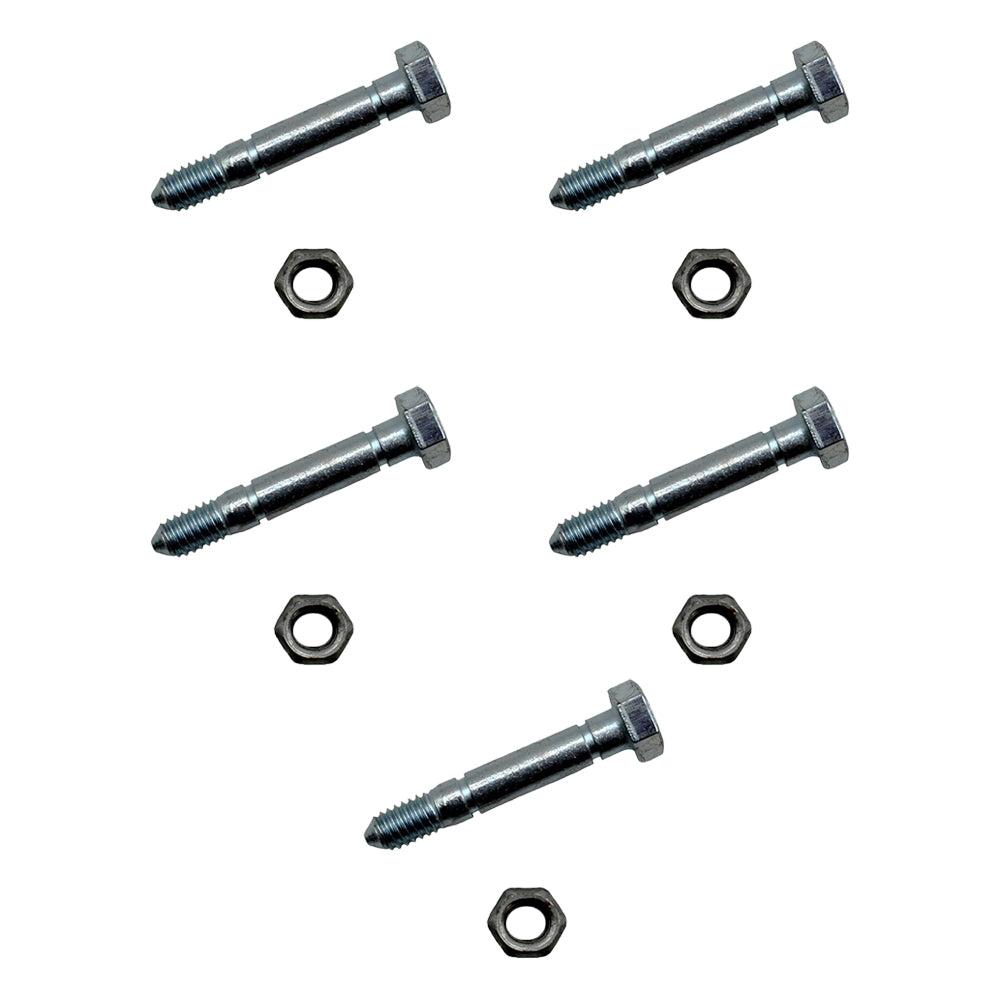 (5) SHEAR PINS & BOLTS for Snapper 13865 7091550 91550 Snowthrowers Snowblowers