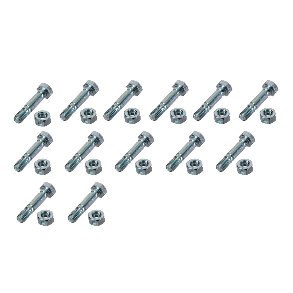 Qty 12: 1-1/2" x 5/16" Shear Pin with Nut Fits Snapper Replaces 13865-1.5inch