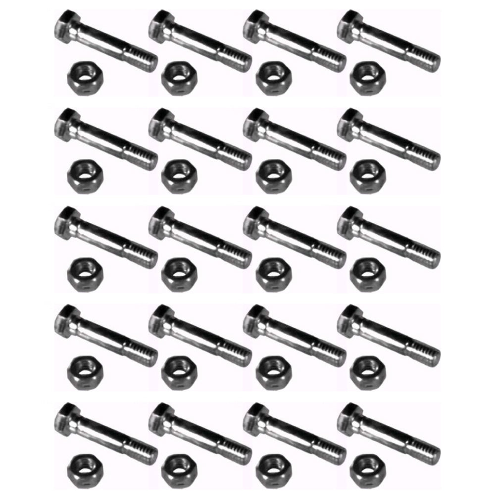 Qty 20: 1-1/2" x 5/16" Shear Pin with Nut
 Fits Craftsman Replaces 88289