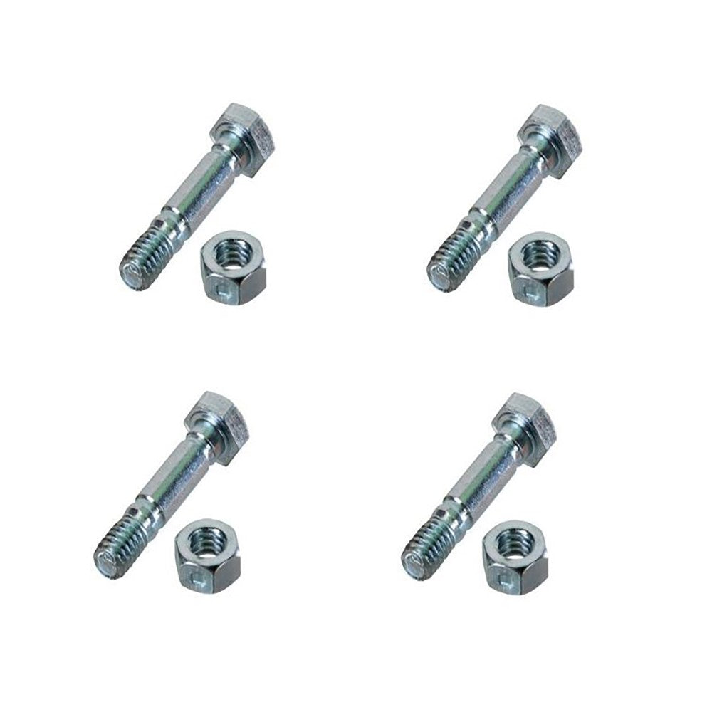 Qty 4: Shear Pin with Nut Fits Snapper Replaces 13865-1.5inch