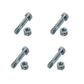Qty 4: Shear Pin with Nut Fits Craftsman Replaces 88289