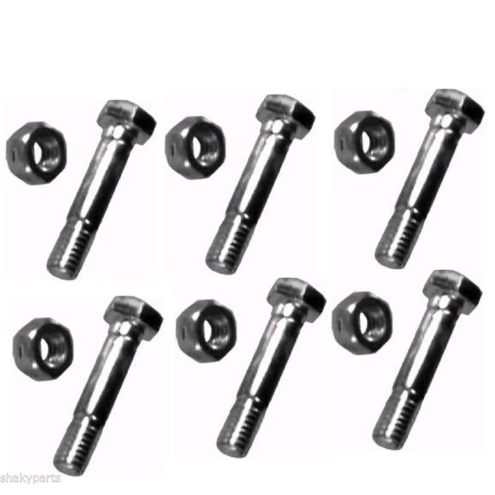 Qty 6: Shear Pin with Nut Fits John Deere Replaces AM122156-1.5inch