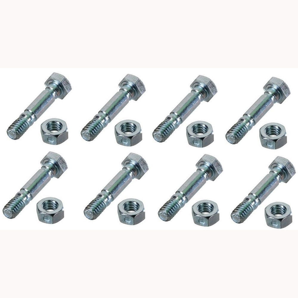 Qty 8: Shear Pin with Nut Fits Snapper Replaces 13865-1.5inch