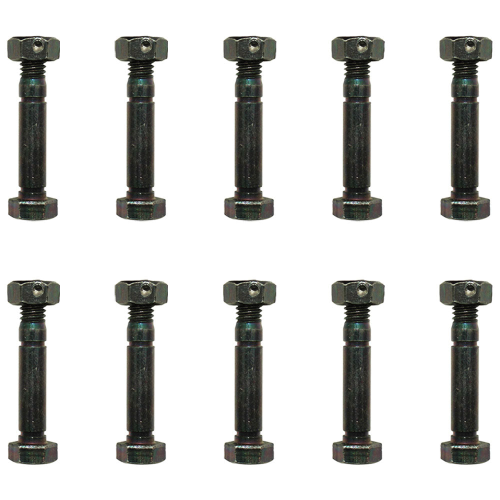 Qty 10: 2" x 5/16" Shear Pin with Nut  Fits John Deere Replaces AM122156