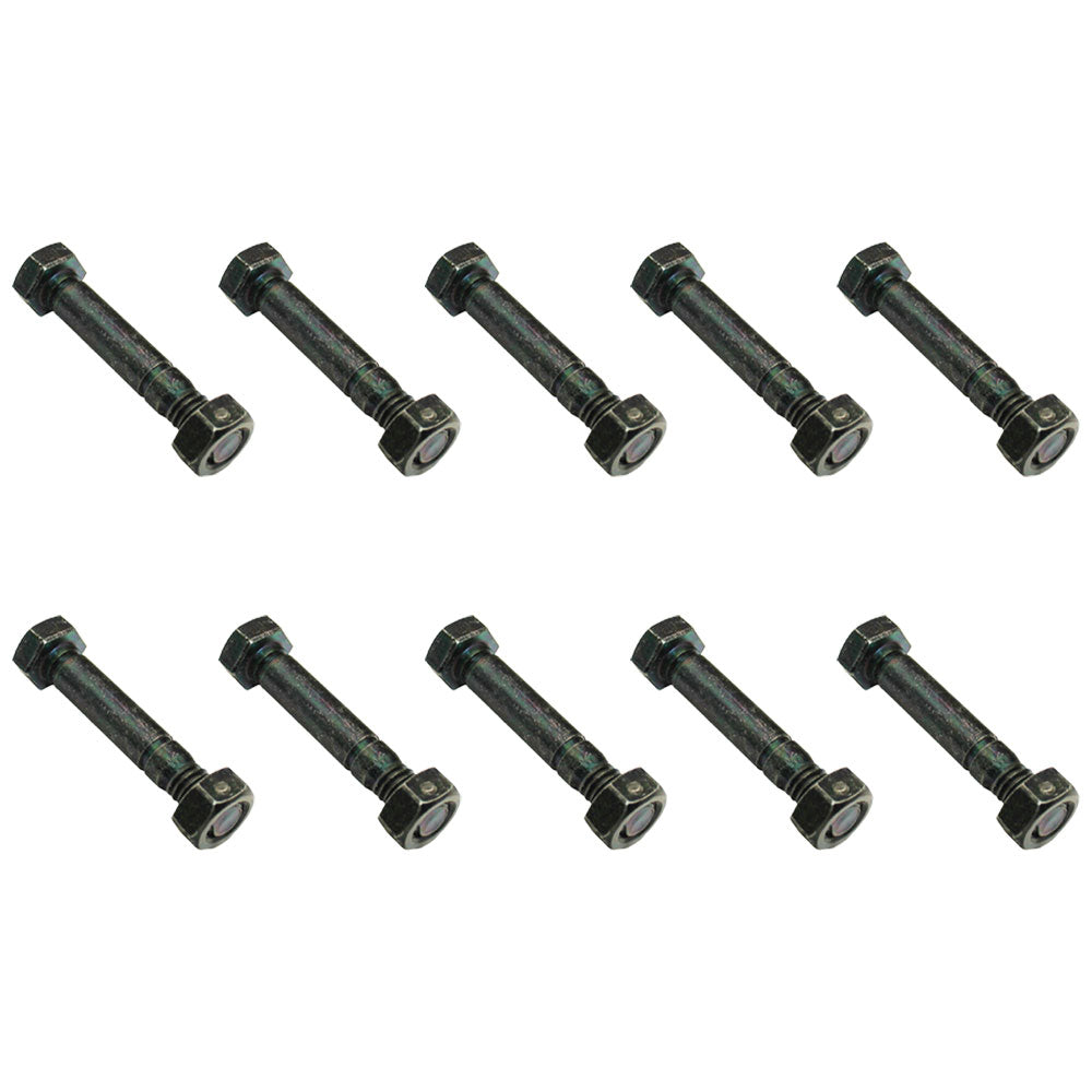 Qty 10: 2" x 5/16" Shear Pin with Nut  Fits John Deere Replaces AM122156
