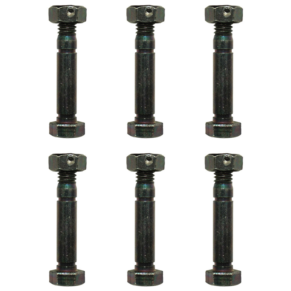 Qty 6: 2" x 5/16" Shear Pin with Nut  Fits Stiga Replaces 1812-9004-01