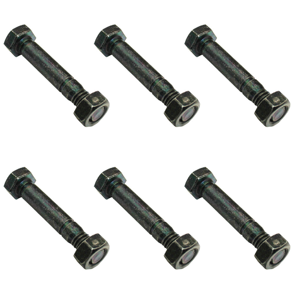 Qty 6: 2" x 5/16" Shear Pin with Nut  Fits Stiga Replaces 1812-9004-01