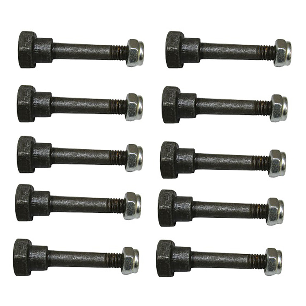 Qty 10: Shear Pin with Nut, 2" x 1/4" Fits Honda Replaces 90102-732-000