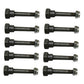 Qty 10: Shear Pin with Nut, 2" x 1/4" Fits Husqvarna Replaces 506690001
