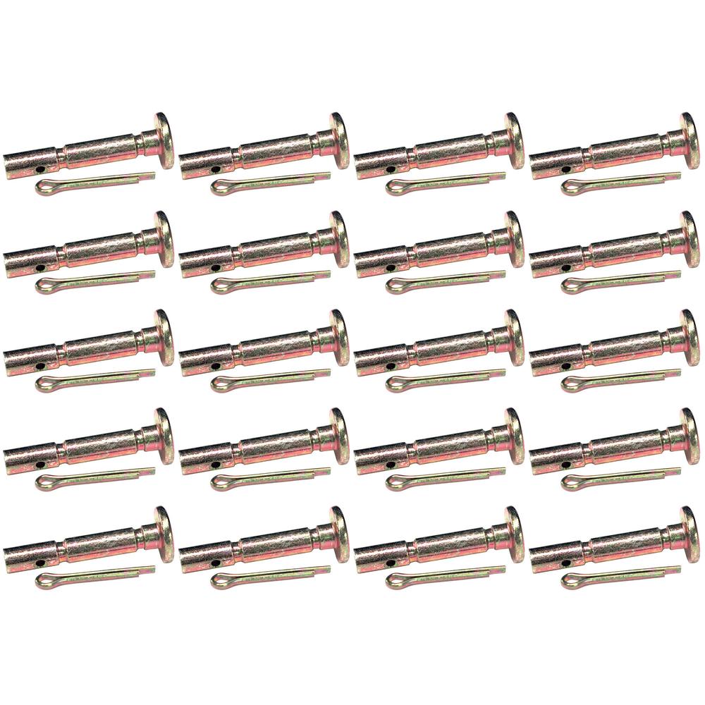 (20) New Shear Pins w/ Cotter Pins 1-5/8" X 1/4" fits Various Applications