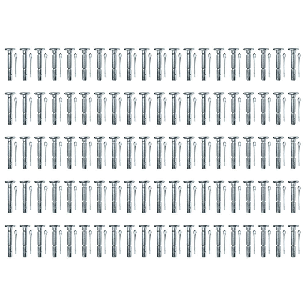 Qty 100: Shear Pins with Cotter Pin, 1-5/8" x 1/4" Fits JThomas Replaces SB-100
