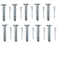 Qty 10: Shear Pins with Cotter Pin, 1-5/8" x 1/4" Fits Arnold