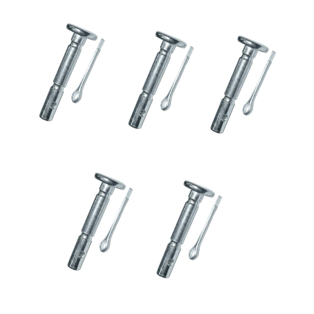 Qty 5: Shear Pins with Cotter Pin, 1-5/8" x 1/4" Fits MTD Replaces 714-04040