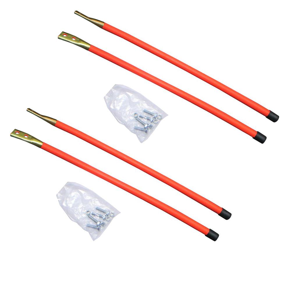 2PK 24" Set of Orange Reflective Guide Markers fits Western Snow Plows 62595