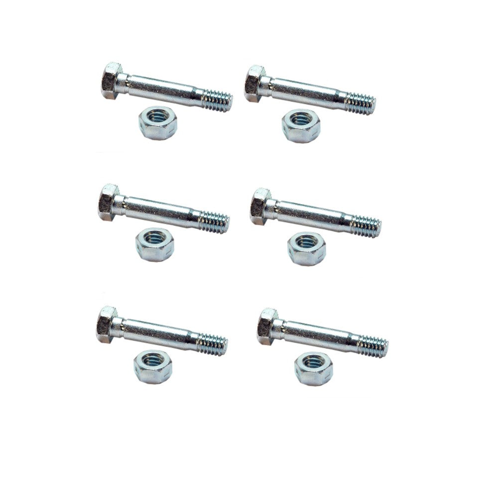 (6) Shear Pin w/Nut 1-3/4" x 5/16" Fits MTD with Auger Drive Snowblowers
