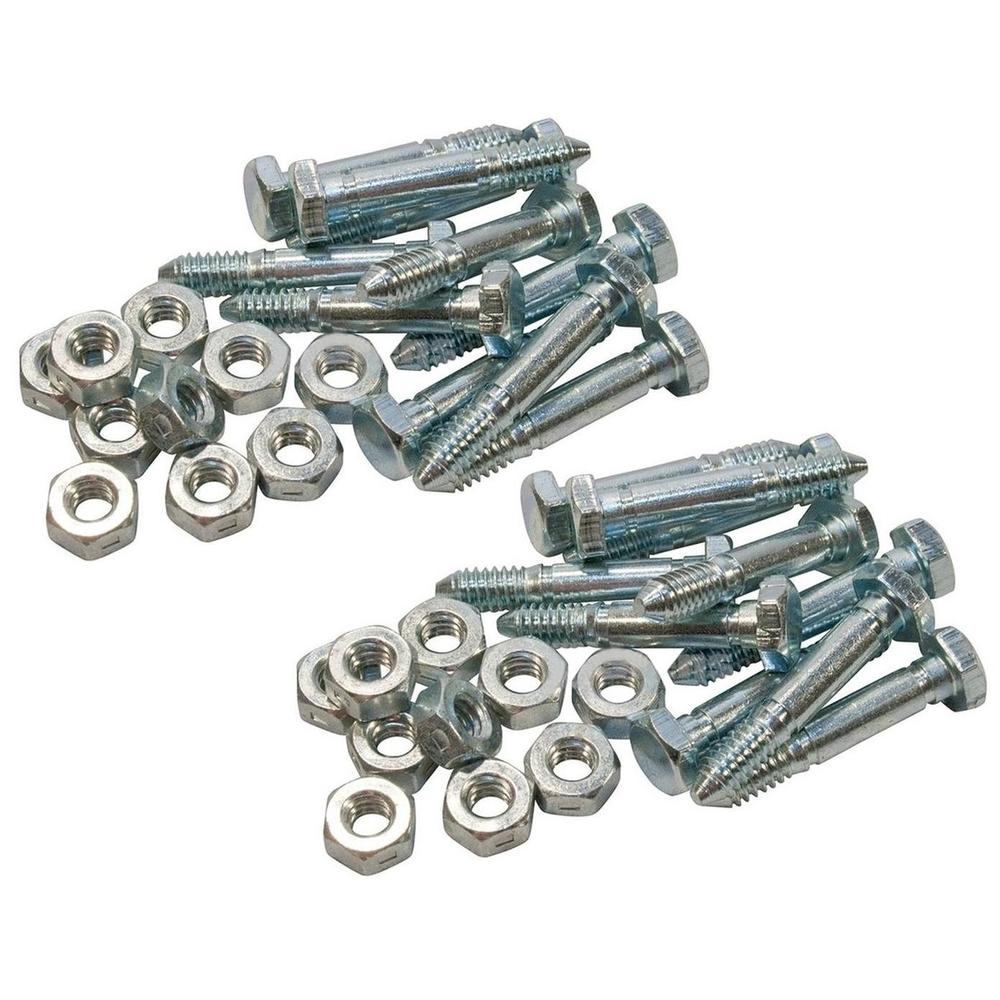 Qty 20: Shear Pin with Nut, 1-7/16" x 1/4" Fits John Deere Replaces AM123342