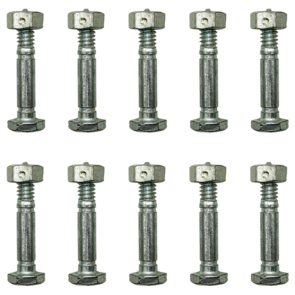 Qty 10: Shear Pin with Nut, 1-7/16" x 1/4" Fits Ariens Replaces 05907100