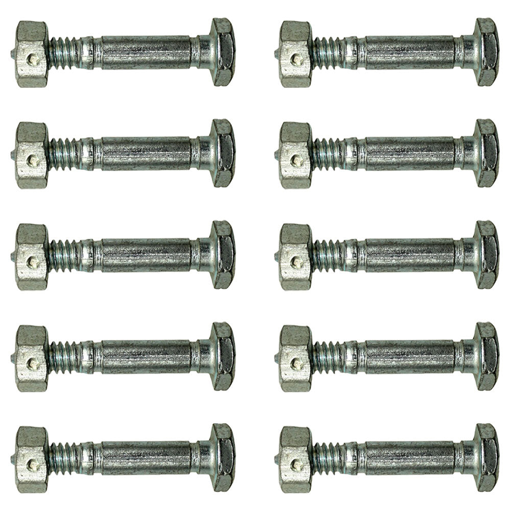 Qty 10: Shear Pin with Nut, 1-7/16" x 1/4" Fits Jacobsen Replaces 342449
