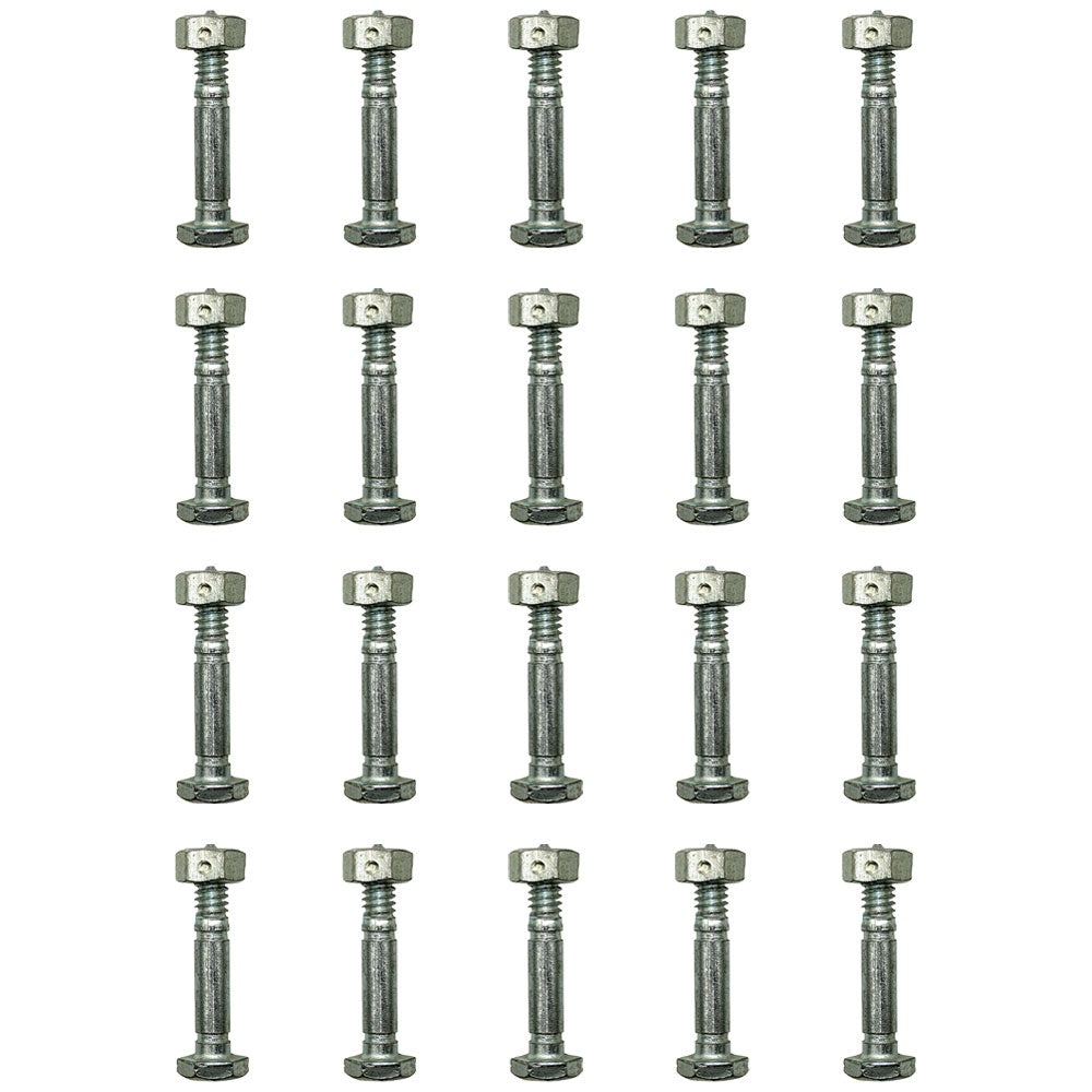 Qty 20: Shear Pin with Nut, 1-7/16" x 1/4" Fits Jacobsen Replaces 342449