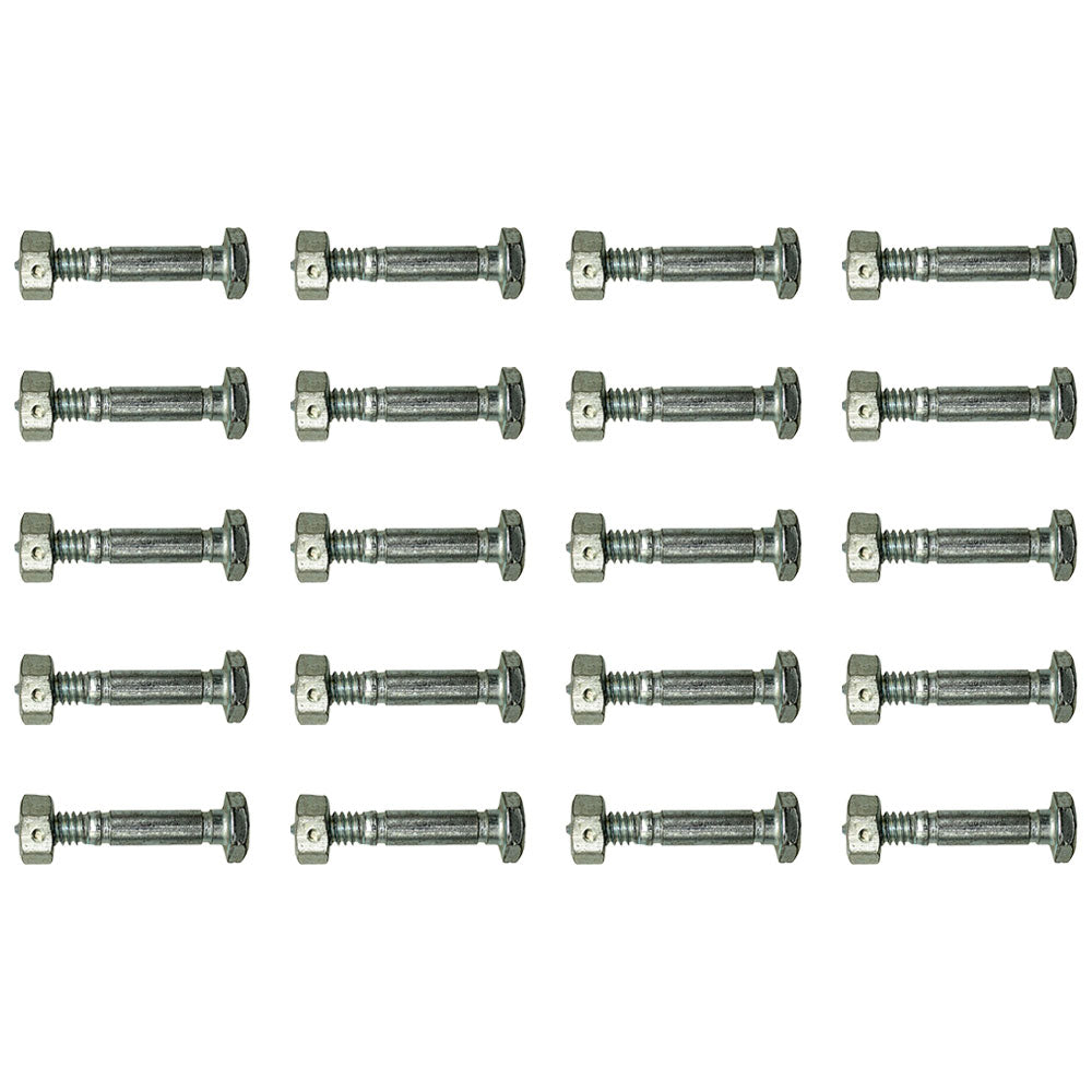 Qty 20: Shear Pin with Nut, 1-7/16" x 1/4" Fits Jacobsen Replaces 342449