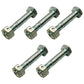 Qty 5: Shear Pin with Nut, 1-7/16" x 1/4" Fits Ariens Replaces 05907100