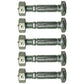 Qty 5: Shear Pin with Nut, 1-7/16" x 1/4" Fits Ariens Replaces 05907100