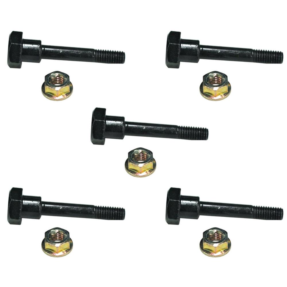 Qty 5: Shear Pin with Nut, 1-29/32" Fits Honda Replaces 90102-732-010