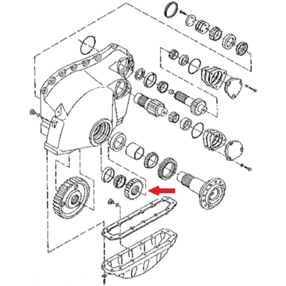 T105459 Replacement Final Drive Idler Gear Fits John Deere 550G 650G