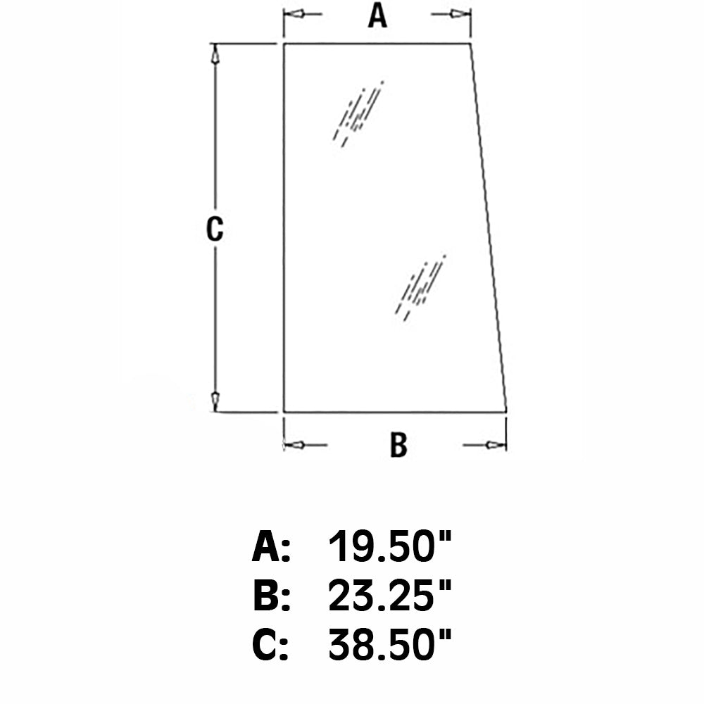Cab Glass LH RH Fits John Deere 210 210C 310 310C 410 410C 410B 510 510C 610 710
