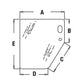 T133336 Fits John Deere Lower Door GLass (LH) for Models 300D, 310D, 310E, 310SE