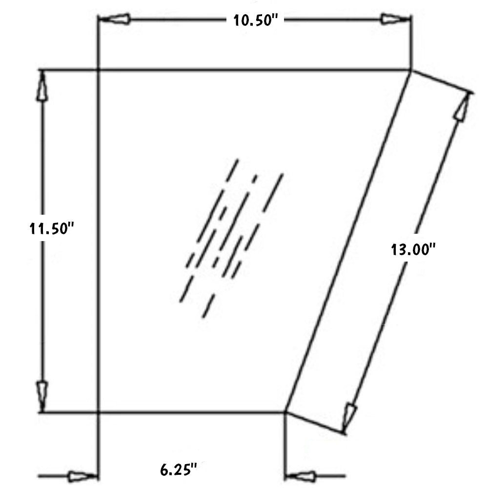 Right Hand Lower Side Glass Fits 300D 310D 310E 310SE 315D 315SE 410D 410E 510D