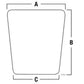 Replacement Glass T151721 Front Windshield Fits John Deere 644ER 644EZ
