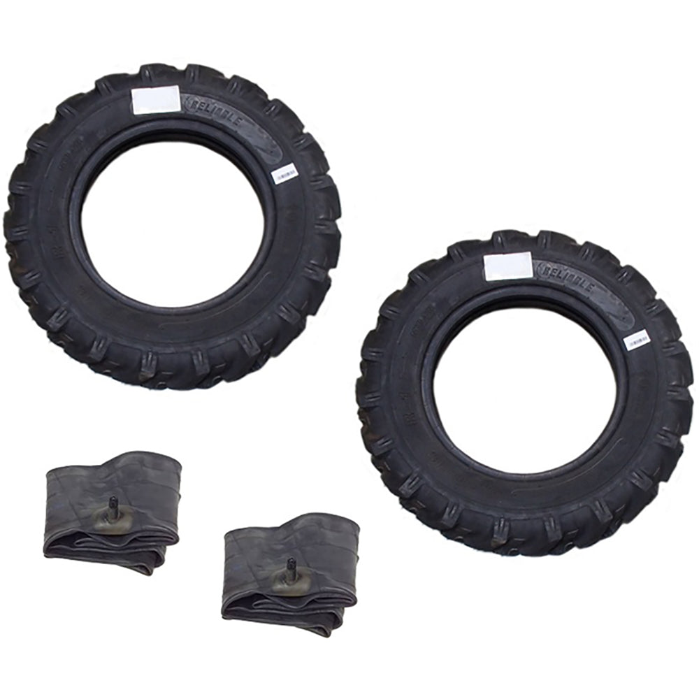 (2) Lugged 600 x 16 Tractor Tire & Tubes Fits John Deere Fits Massey Ferguson