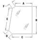 T164707 Fits John Deere Backhoe Left OR Right Hand Upper Door Glass J,K,L Series