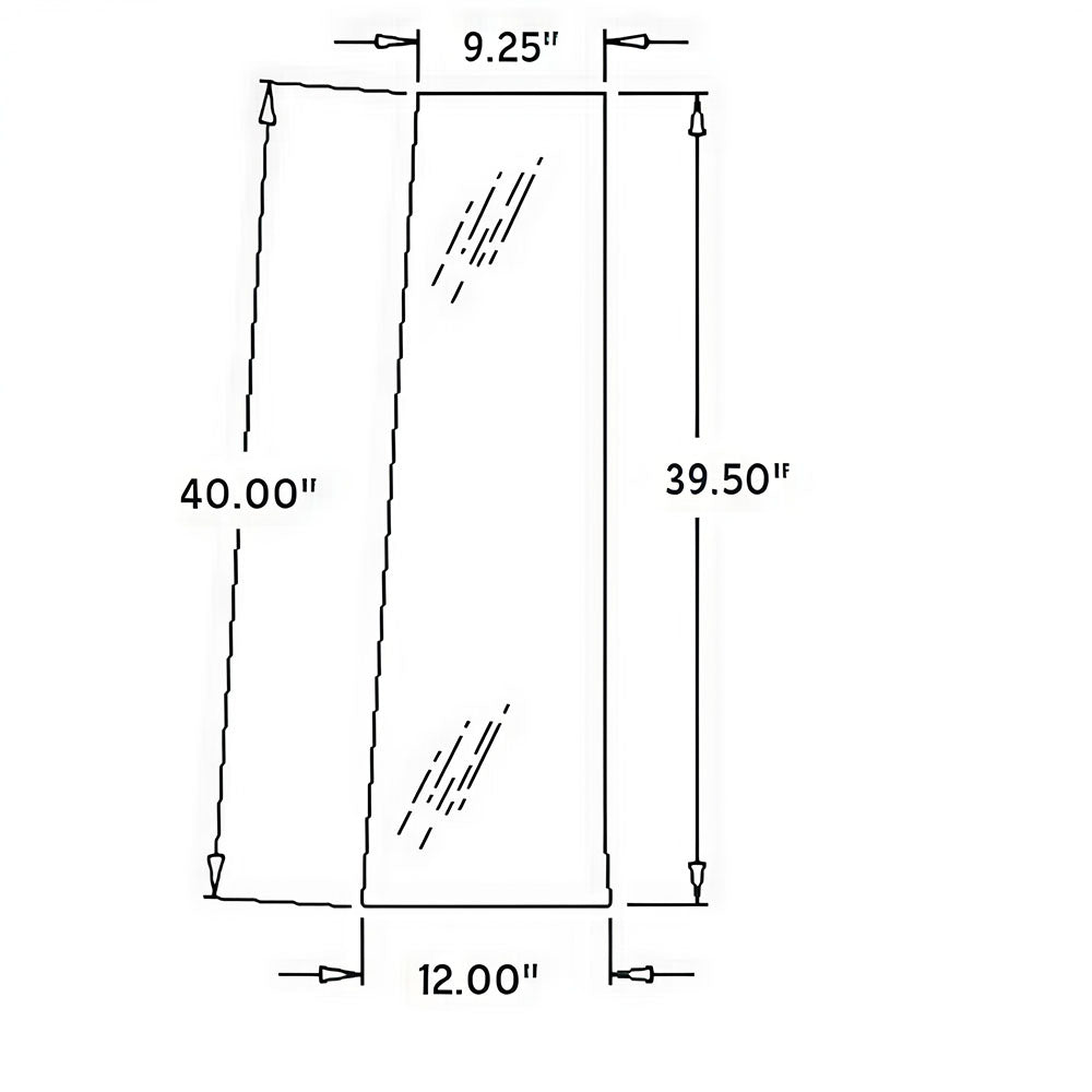 T166060 LH Side Rear Glass Fits John Deere 310G 310J 410G 410J 710G 710J +