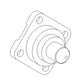 T188397 Front Axle Kingpin Fits John Deere MFWD 6010 6100 6110 6120 6200 +
