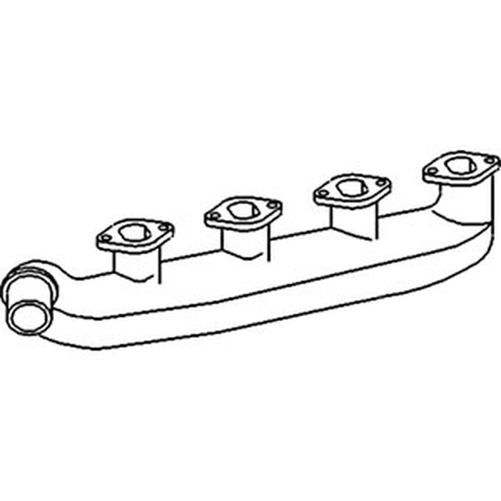 T20249 Manifold 4 Cylinder Diesel Exhaust Vertical Fits John Deere 1830 2020
