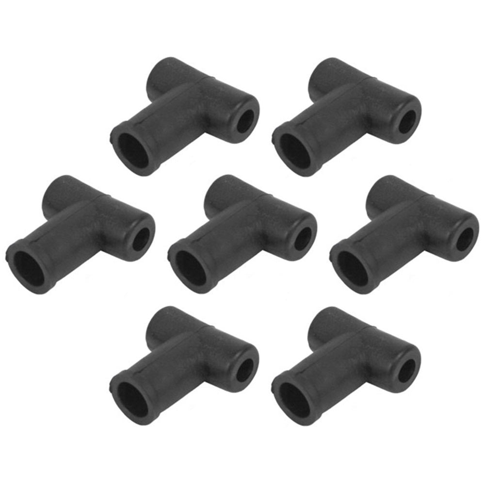 Qty 7: Fuel Injection Return T Boot Fits White