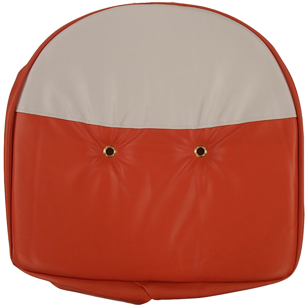 T295OW Pan Seat Cushion Orange and White fits Multiple Tractor Brands Universal