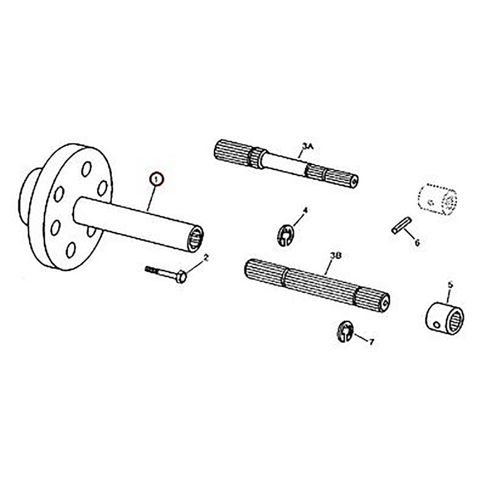 T42183 New Hydraulic Pump Drive Hub Fits John Deere Fits JD 350B 350C 350D 355D 400G +
