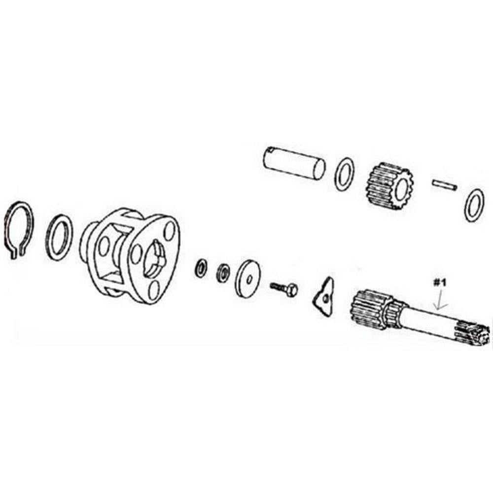 Right Hand Planetary Drive Shaft Fits John Deere Replaces T28907