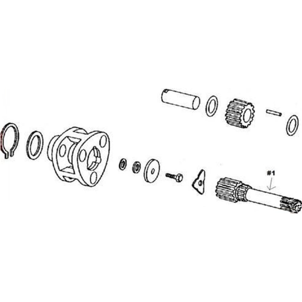Left Hand Planetary Drive Shaft Fits John Deere Replaces T21818