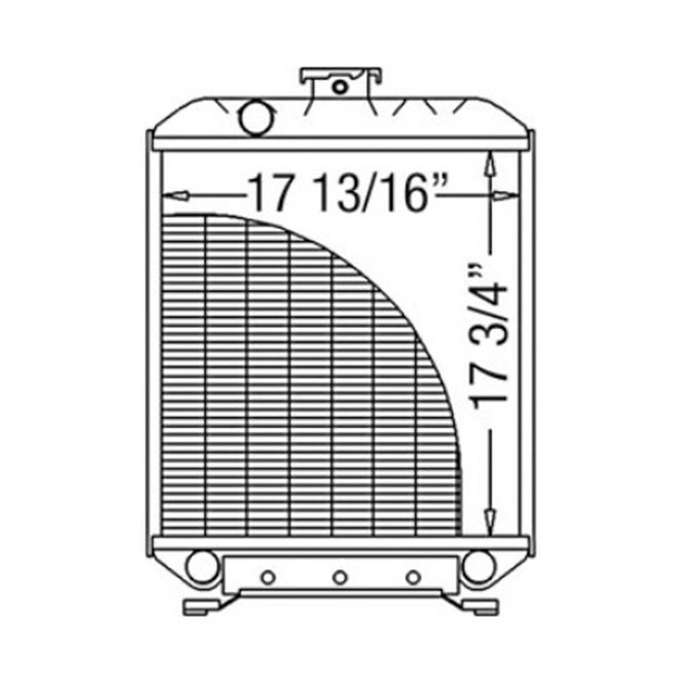 TA040-16000 Radiator Fits Kubota Compact Tractor Models L3600 L4200