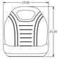 Yellow High Back Seat Fits John Deere Tractors