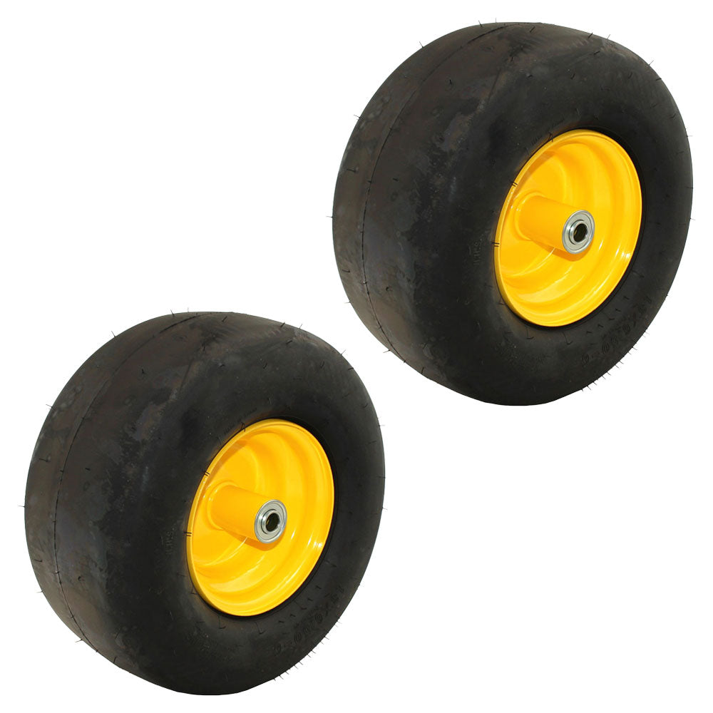 2Pk Smooth Wheel Assembly TCA19309 Fits John Deere Z810A Z820A Z830A Z840A