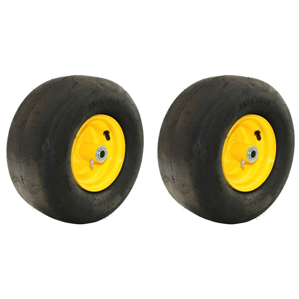 2Pk Smooth Wheel Assembly TCA19309 Fits John Deere Z810A Z820A Z830A Z840A