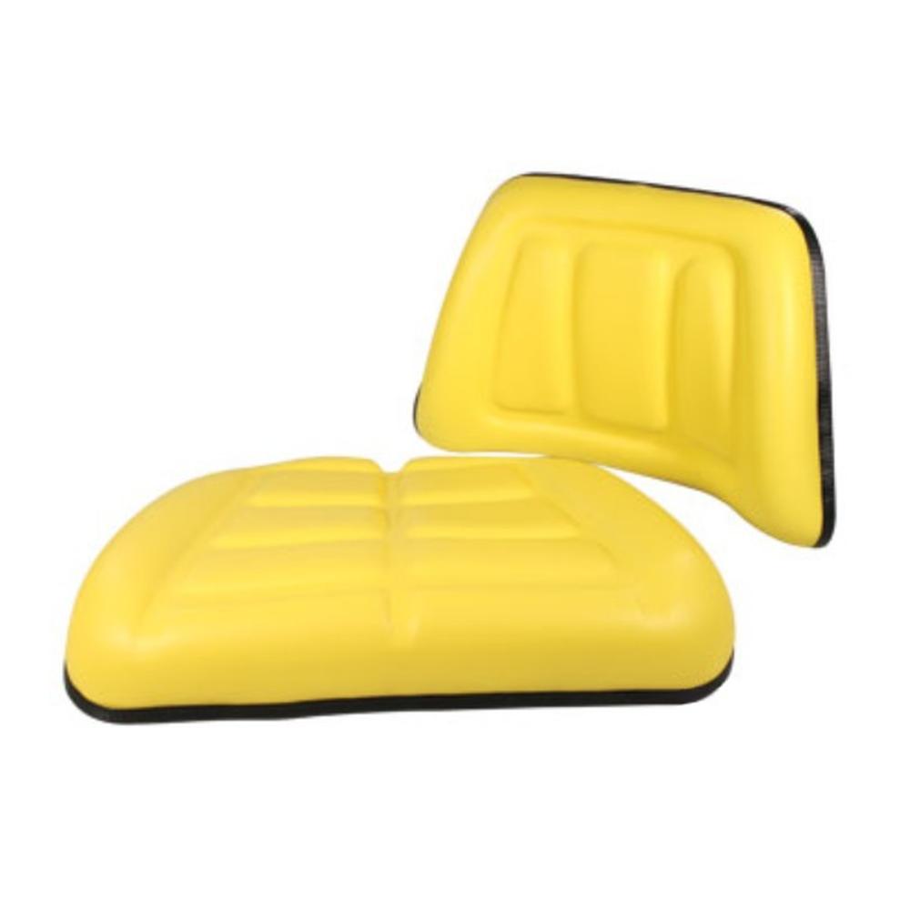 TKYL New Aftermarket Tractor Trapezoid Back & Bottom Yellow Seat Cushion Kit