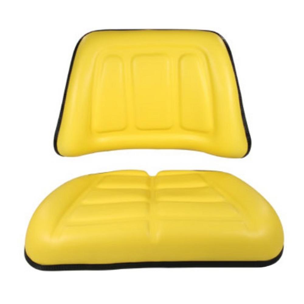 TKYL New Aftermarket Tractor Trapezoid Back & Bottom Yellow Seat Cushion Kit